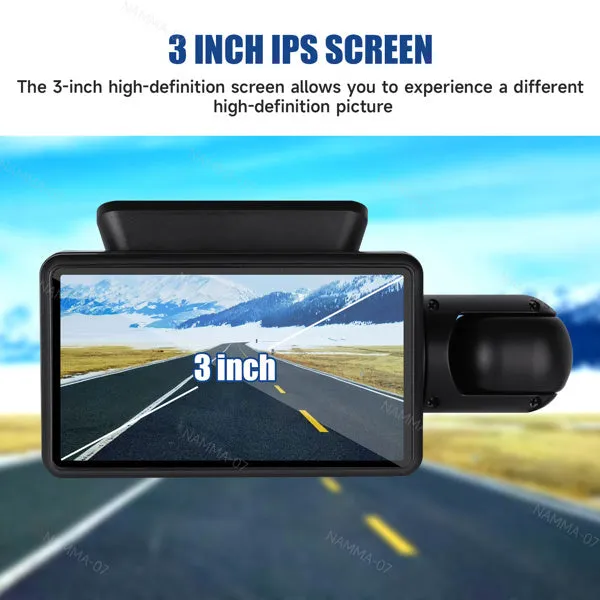 1080P Dual Lens Car DVR Dash Cam Video Recorder G-Sensor Front