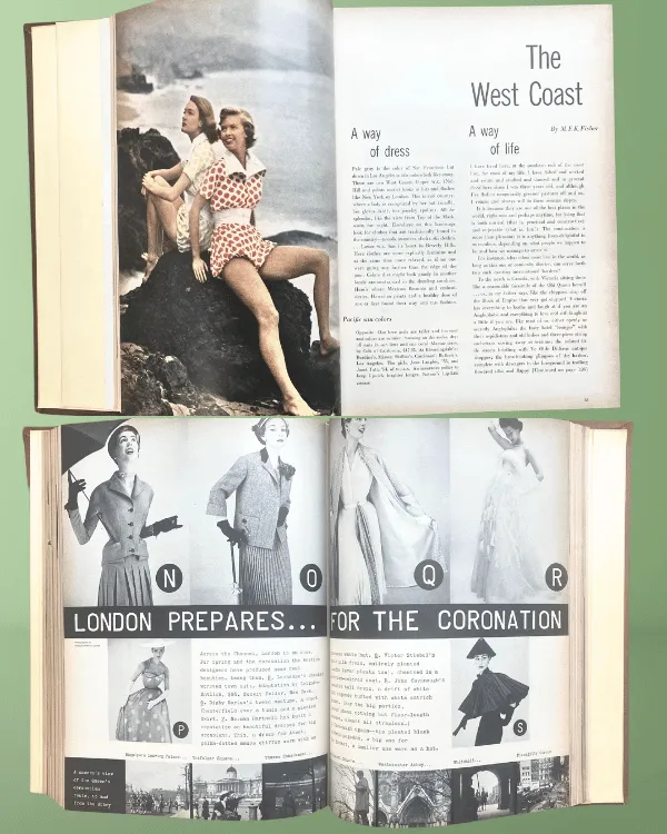 1953 MADEMOISELLE Magazine Book – Vintage Fashion, Beauty & College Coed Style