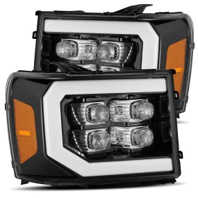 2007-2013 GMC Sierra NOVA-Series LED Projector Headlights Jet Black Alpha-Rex 880608