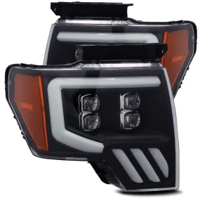 2009-2014 Ford F150 NOVA-Series LED Projector Headlights Black Alpha-Rex 880192