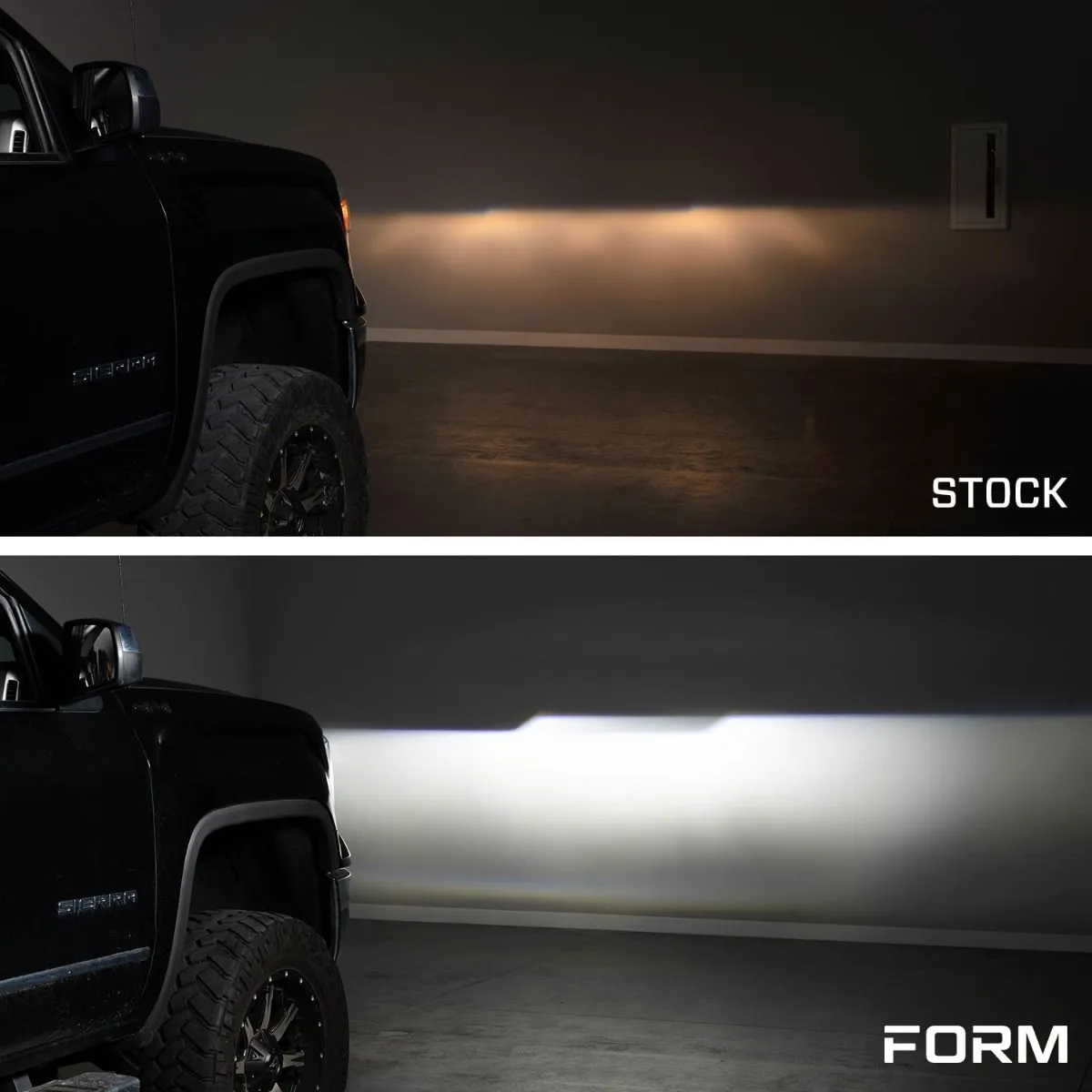 2014-2018 GMC Sierra 1500 LED Projector Headlights (Amber DRL) (pair)