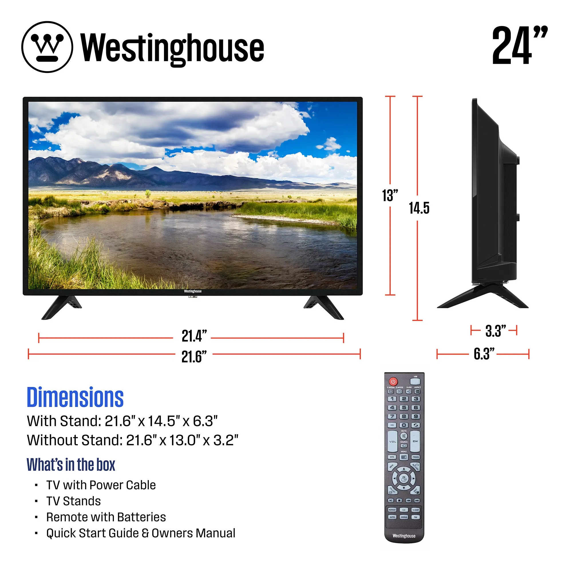 24″ HD TV
