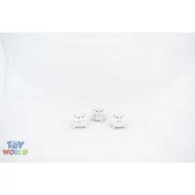 2.5in Round Box W/Stands - Silver