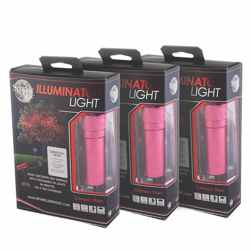 3-Pack Combo Sparkle Magic Illuminator Commercial Grade Laser Light