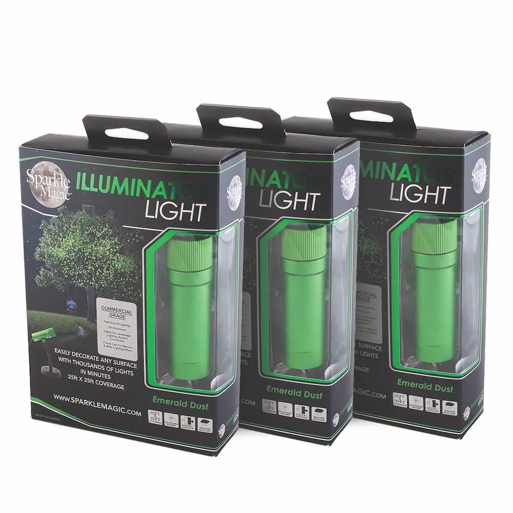 3-Pack Combo Sparkle Magic Illuminator Commercial Grade Laser Light