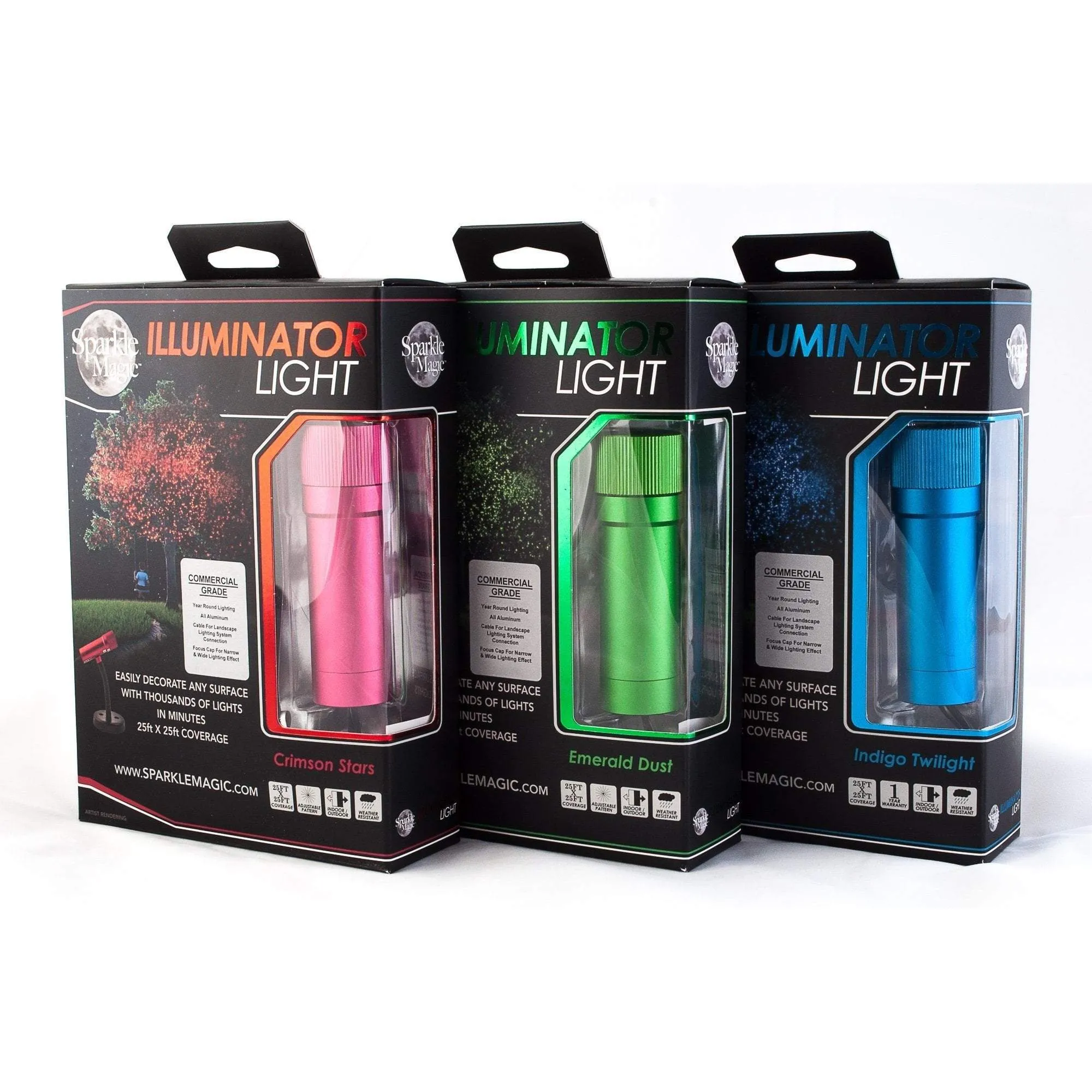 3-Pack Combo Sparkle Magic Illuminator Commercial Grade Laser Light