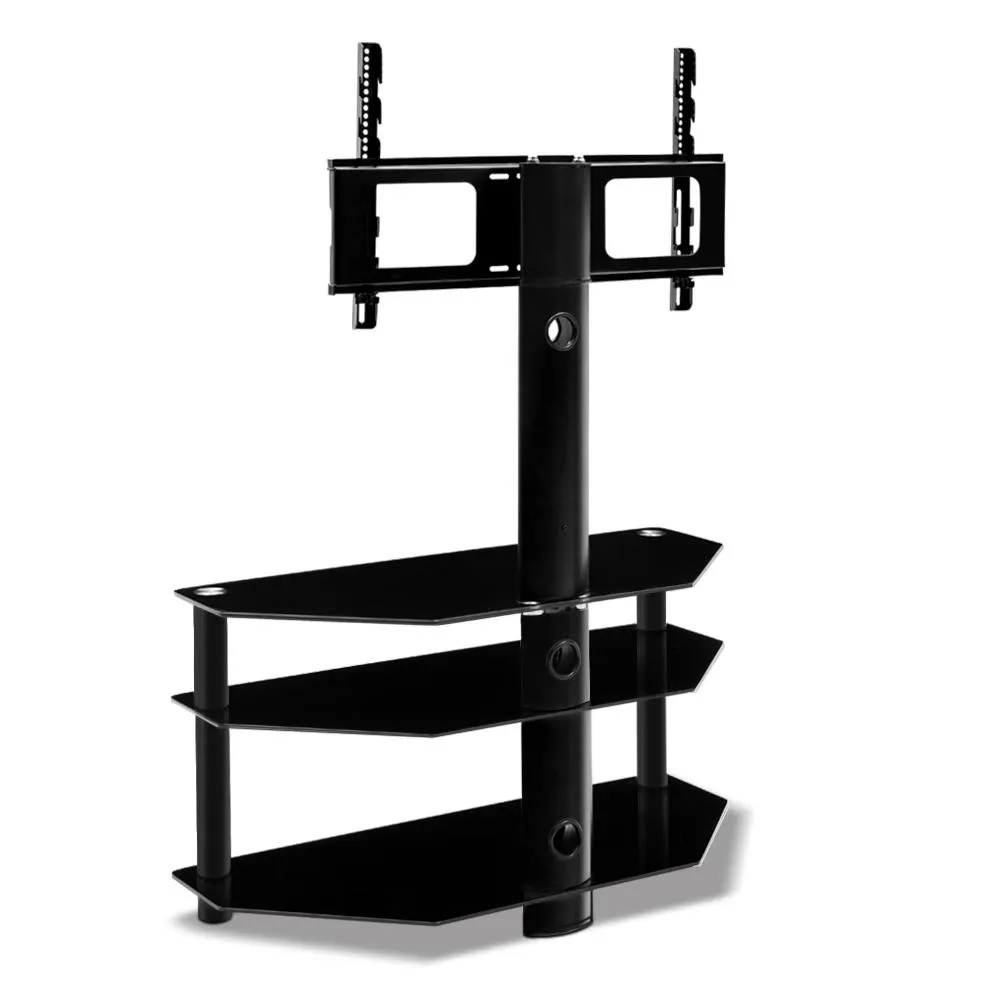3 Tier Floor TV Stand with Bracket Shelf Mount