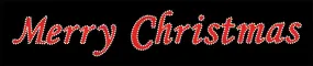 40' Merry Christmas Overhead or Ground Mount Display