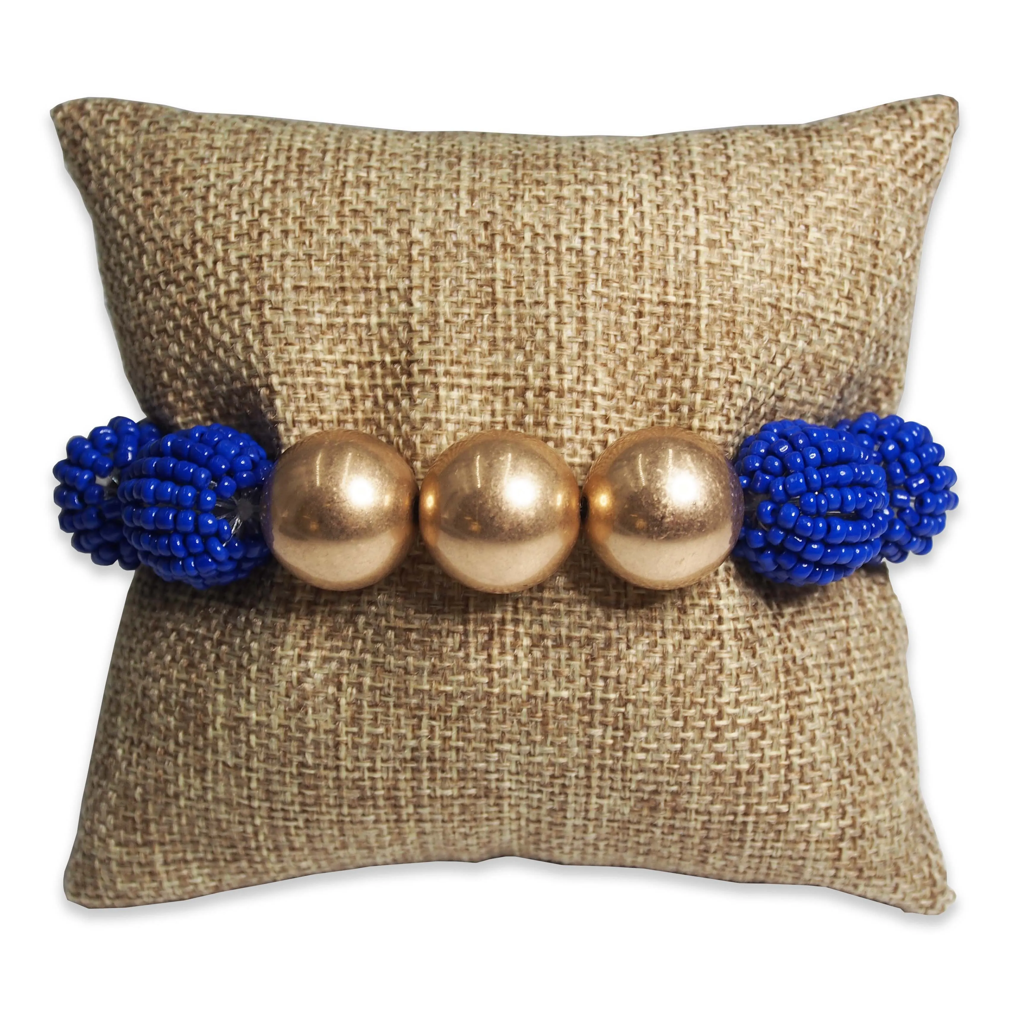 4" Burlap Fabric Pillow Displays