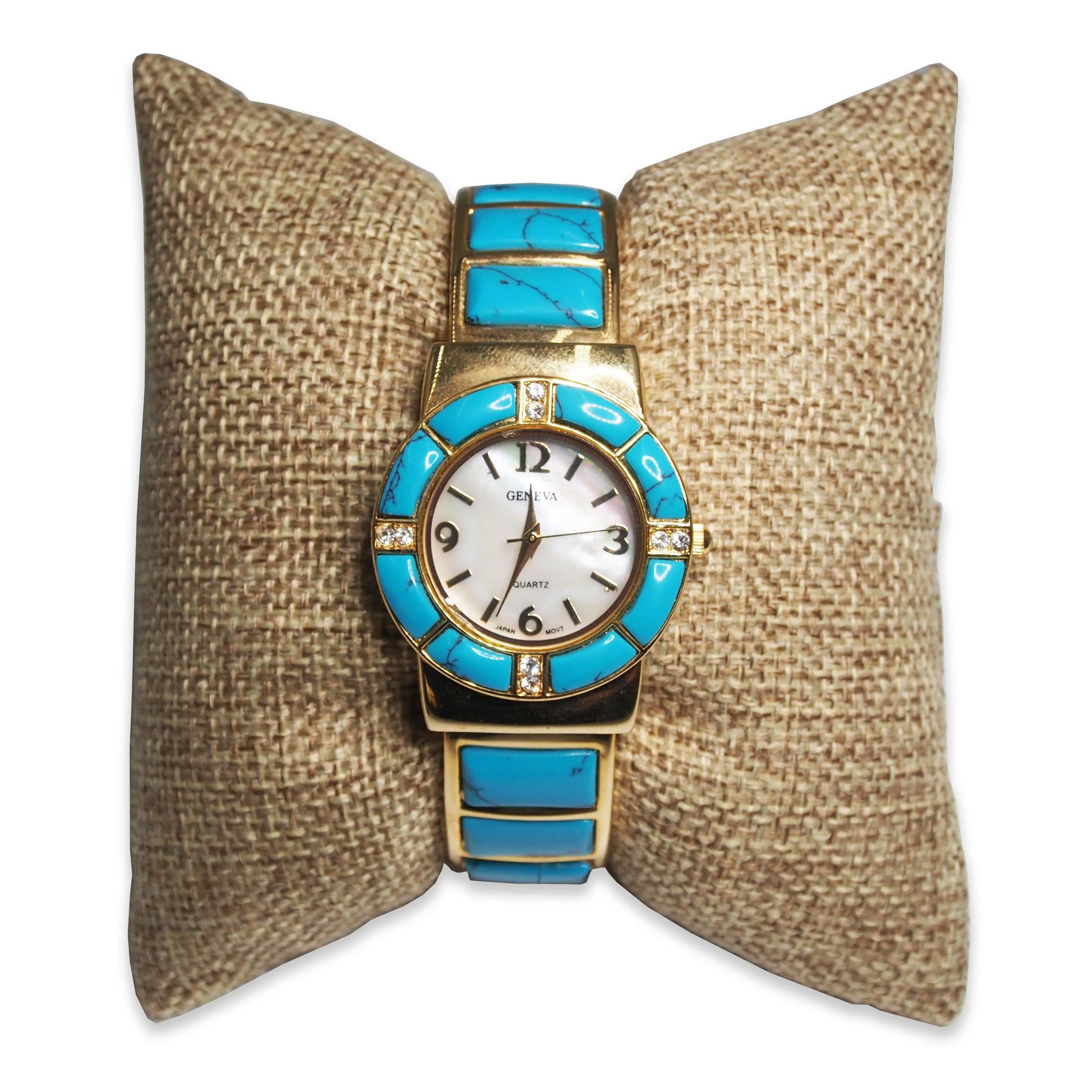 4" Burlap Fabric Pillow Displays