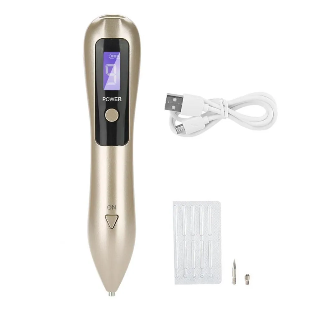 9 level LCD Face Skin Dark Spot Remover Mole Tattoo Removal Laser Plasma Pen Machine Facial Freckle Tag Wart Removal Beauty Care