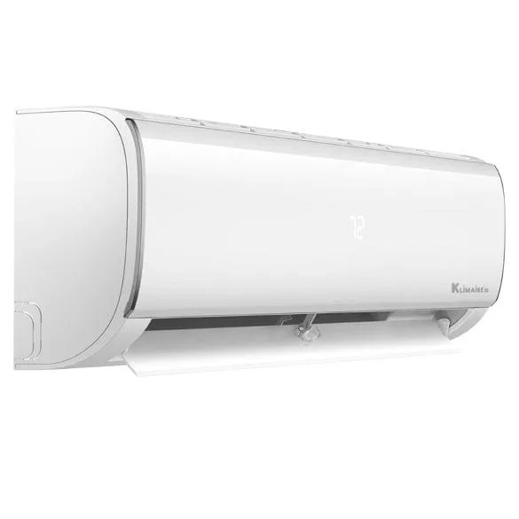 9,000 BTU Klimaire 15.2 SEER Ductless Mini-Split Inverter Air Conditioner Heat Pump WiFi Enabled System with 15 Ft Installation Kit (115 Volt)