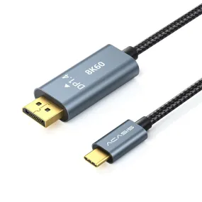 ACASIS USB C to DisplayPort 8K 60Hz 4.9ft/6.6ft Cable