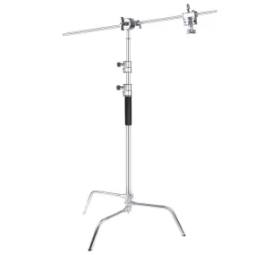 Adjustable Sliding Leg Heavy Duty Photographic C-Stand With Boom Arm (20kg Load)