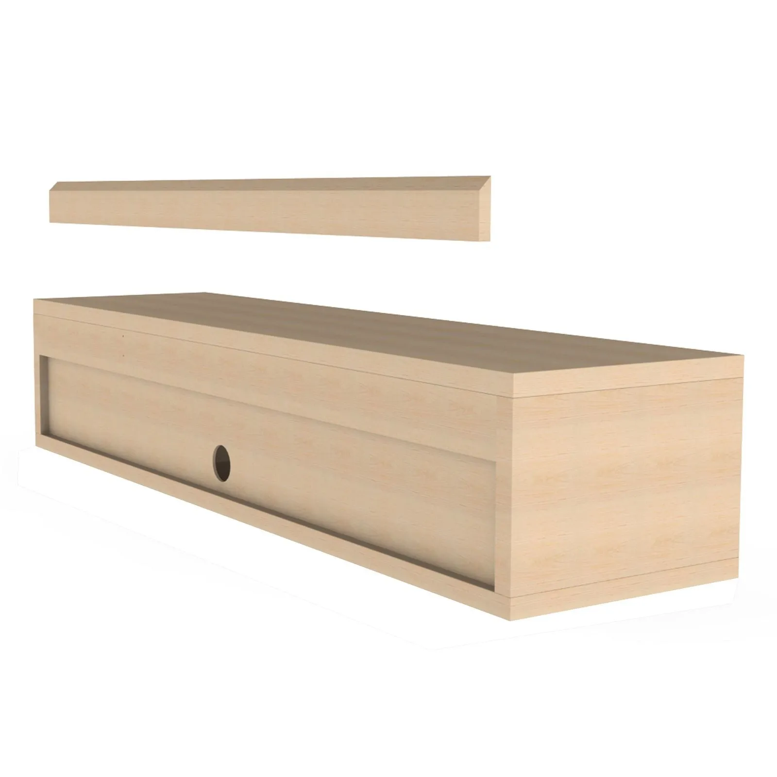 Air Entertainment Unit, Wall Mount, Entertainment Unit, 1500mm Oak by Criterion