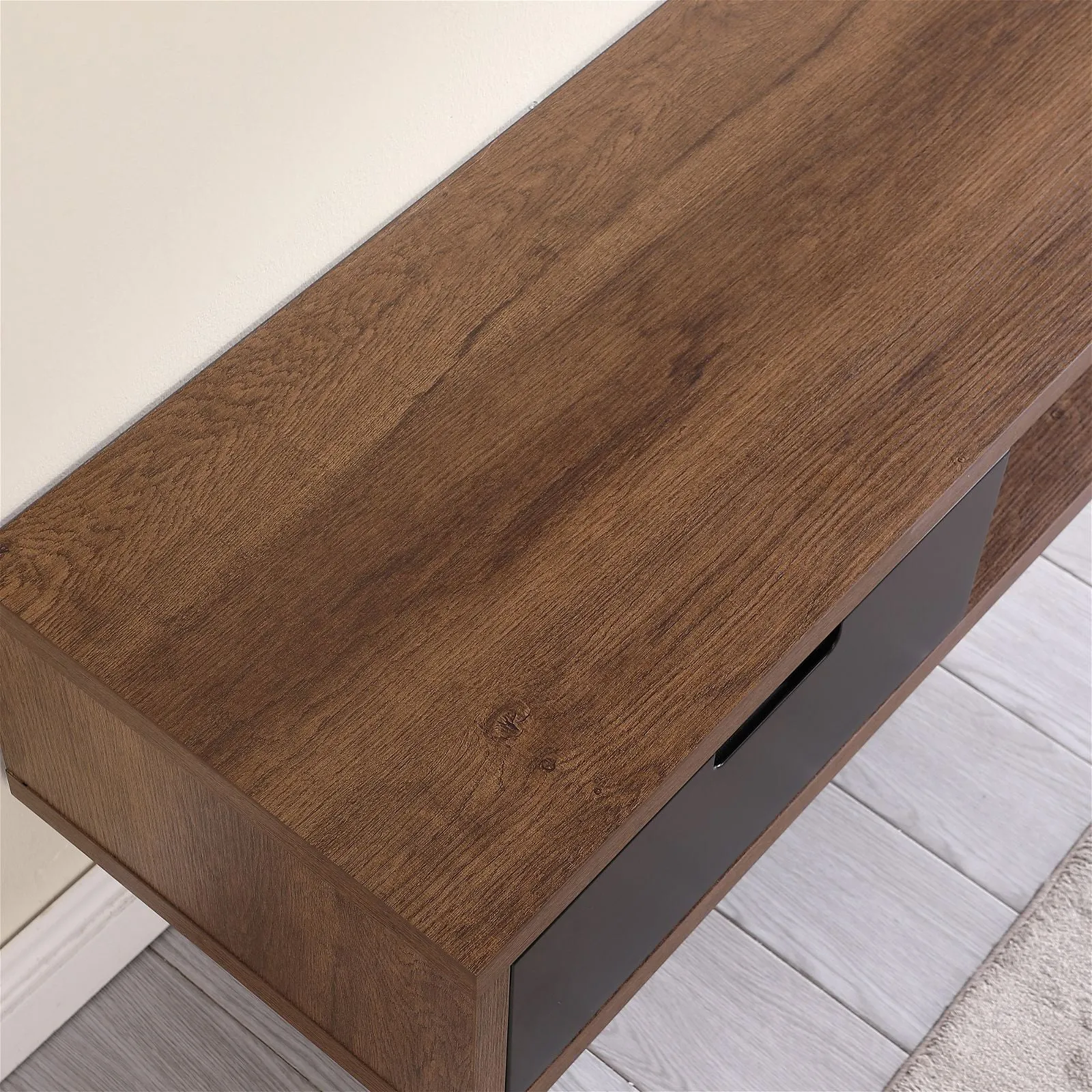 Air Entertainment Unit, Wall Mount, Entertainment Unit, 1800mm Dark Oak by Criterion