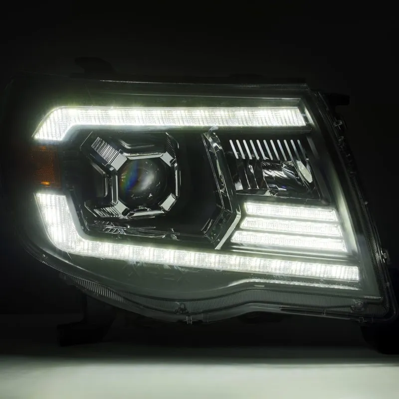 AlphaRex 05-11 Toyota Tacoma LUXX LED Projector Headlights Plank Style w/Activ Light/DRL