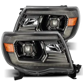 AlphaRex 05-11 Toyota Tacoma LUXX LED Projector Headlights Plank Style w/Activ Light/DRL