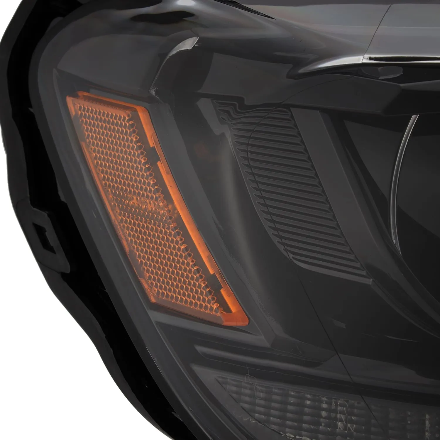 AlphaRex Dual LED Projector Headlights Ford Ranger (2019-2021) LUXX Series w/ Sequential Turn Signal - Alpha Black / Black