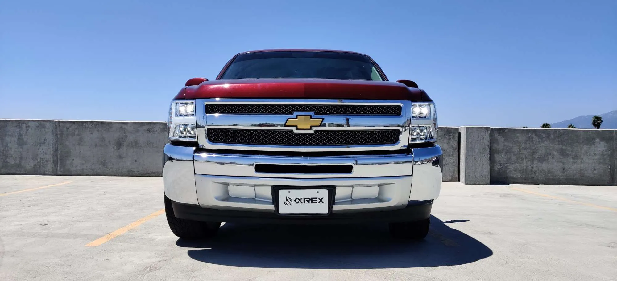 Alpharex Nova-Series LED Projector Headlights Chrome For Silverado (2007-2013)