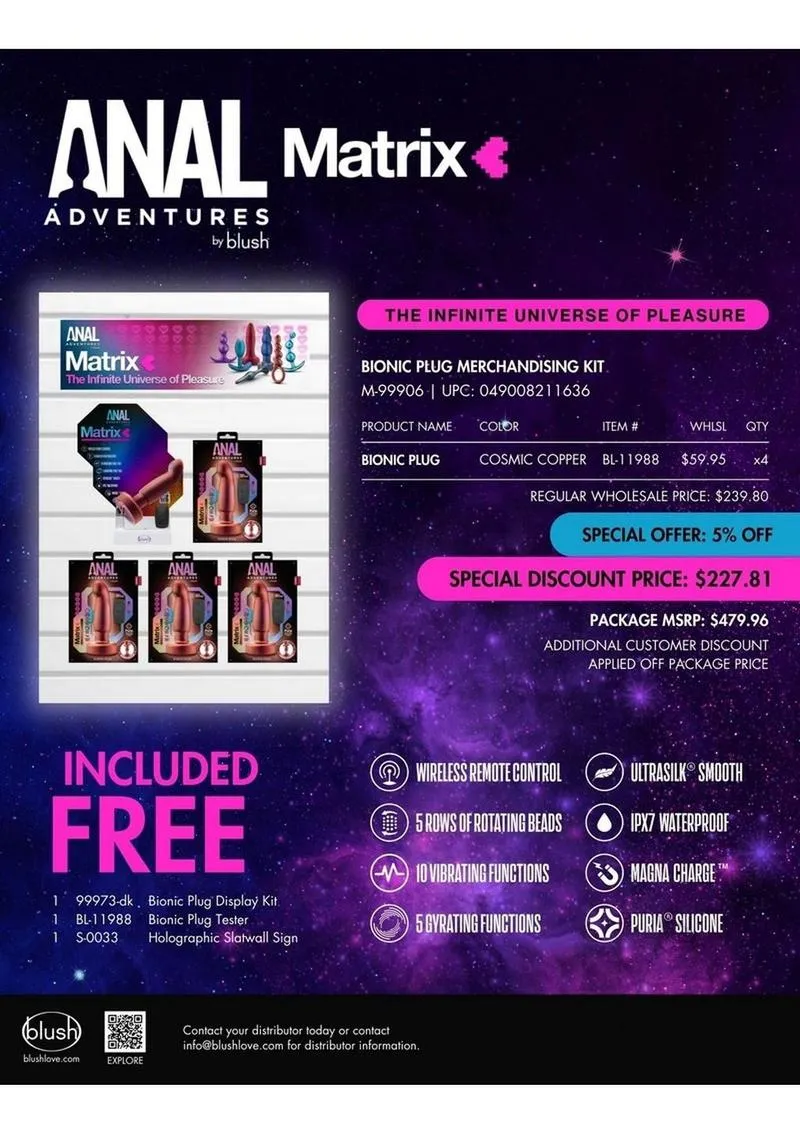 Anal Adv Matrix Bionic Merch Kit