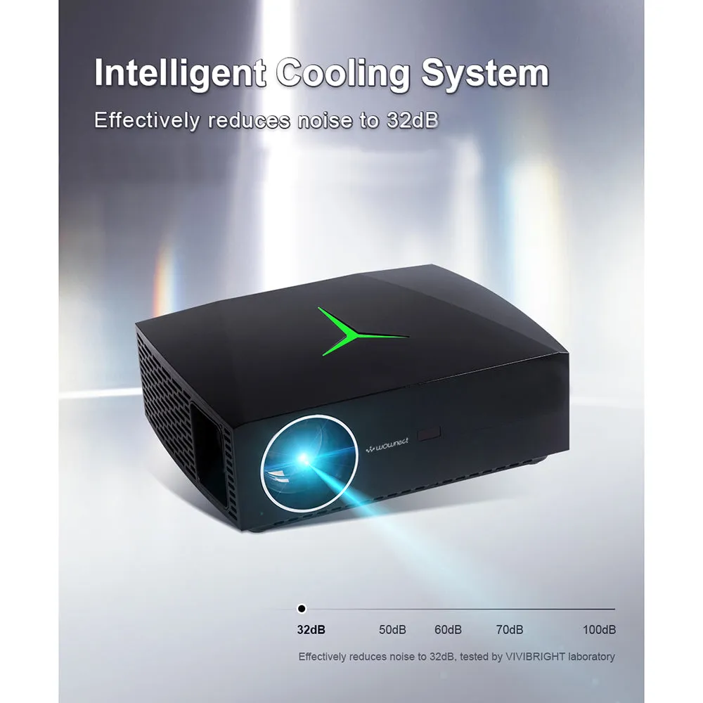 Android Projector 4K LED [Screen Up to 300'' ] 4200 Lumens 3D WiFi Full HD 1080p [2GB/16GB] Mobile Mirroring Projector Included 120" Projection Screen