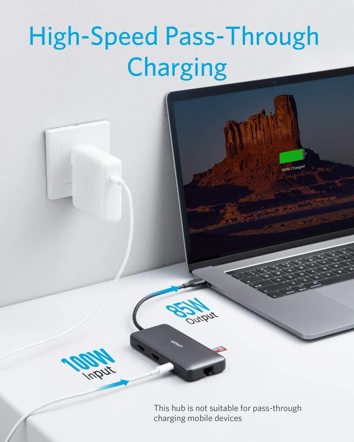 Anker 553 USB-C Hub, 8-in-1 USB C Dock, Dual 4K HDMI USB C to USB Adapter, 1 Gbps Ethernet USB Hub