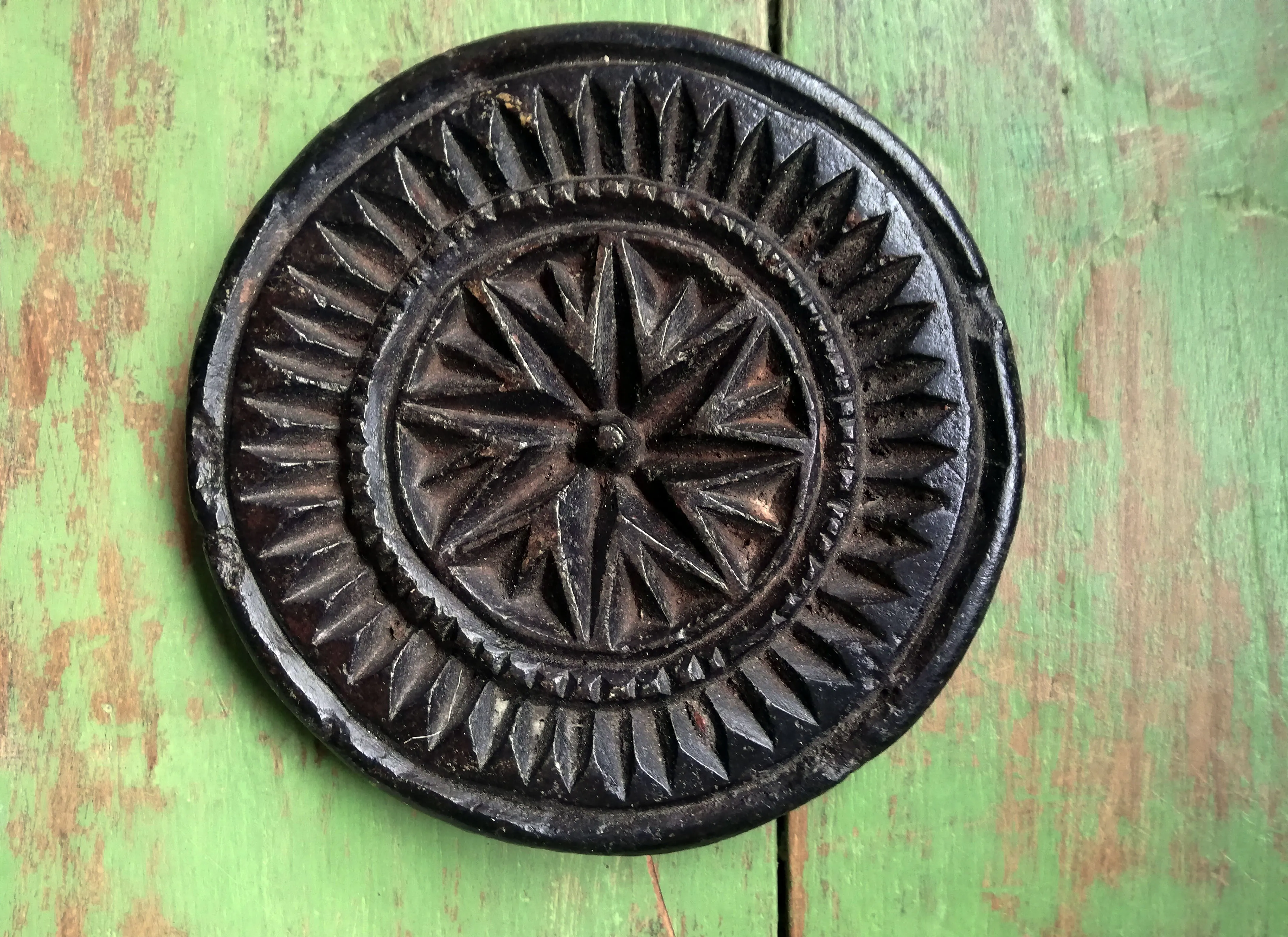 Antique stone chapati moulds. These make prefect trivets and pot stands