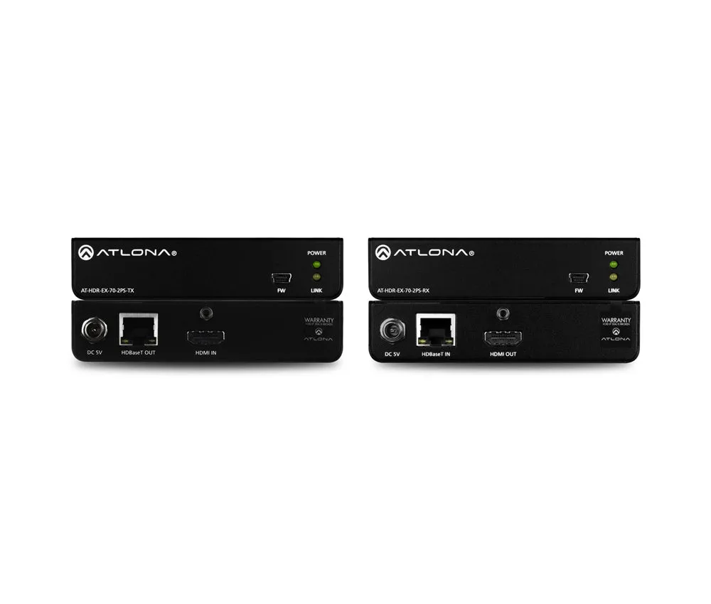 Atlona® AT-HDR-EX-70-2PS 4K HDR Transmitter & Receiver Set