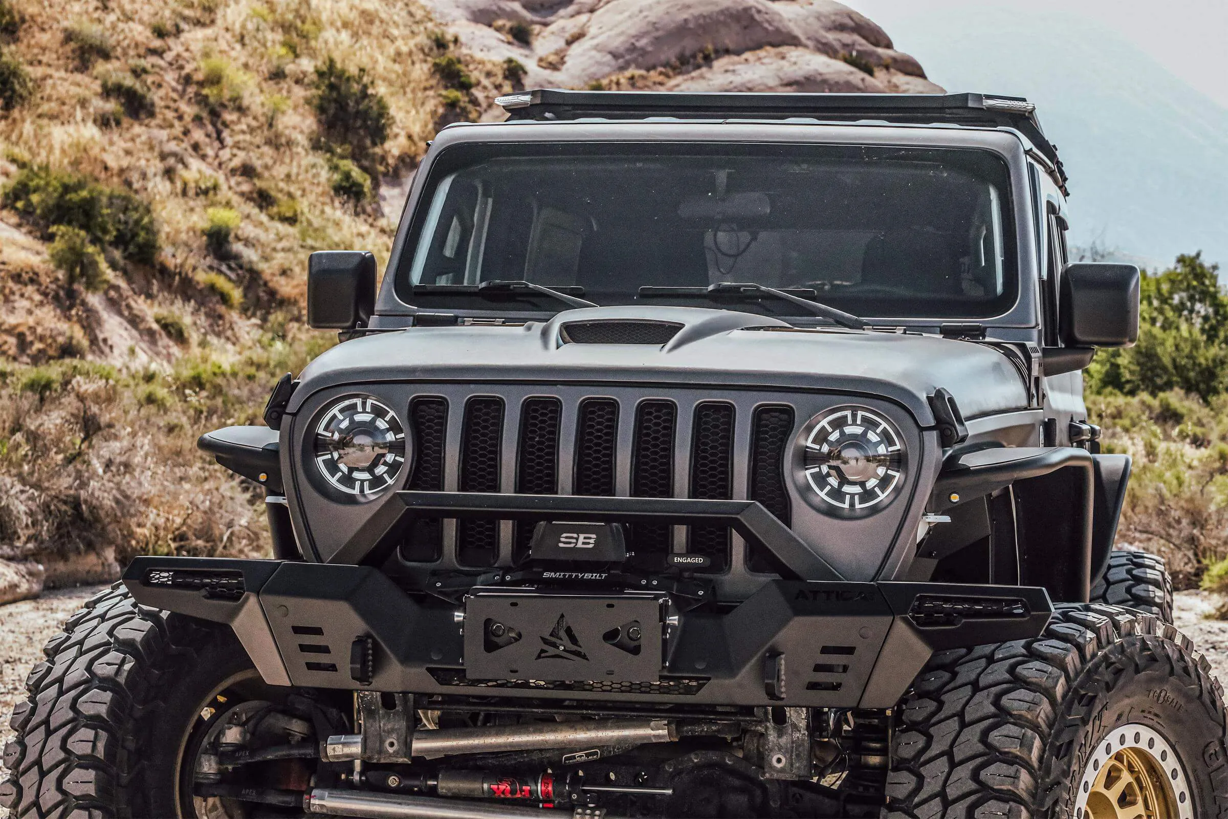 Attica 4x4 Projectors LED Headlights Jeep Wrangler JL (18-23) Ark Series - w/ LED Daylight Running Light
