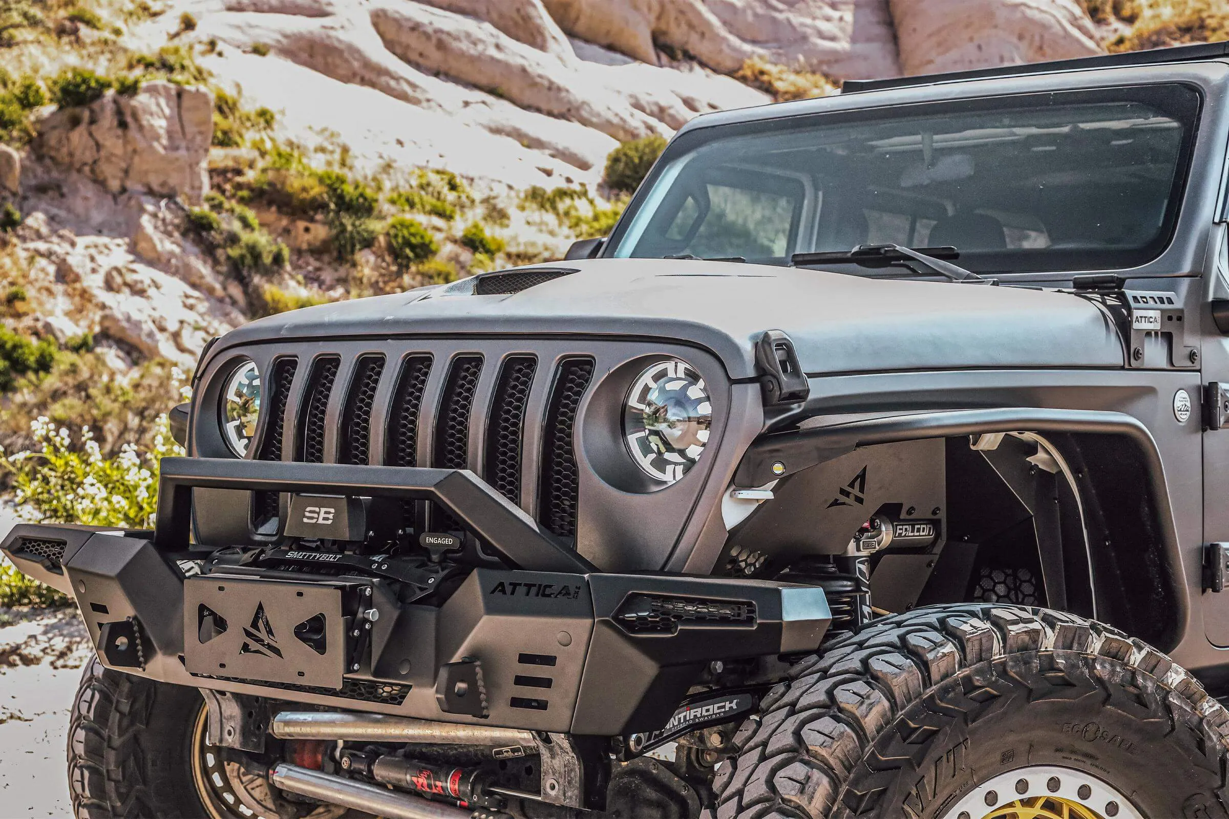 Attica 4x4 Projectors LED Headlights Jeep Wrangler JL (18-23) Ark Series - w/ LED Daylight Running Light