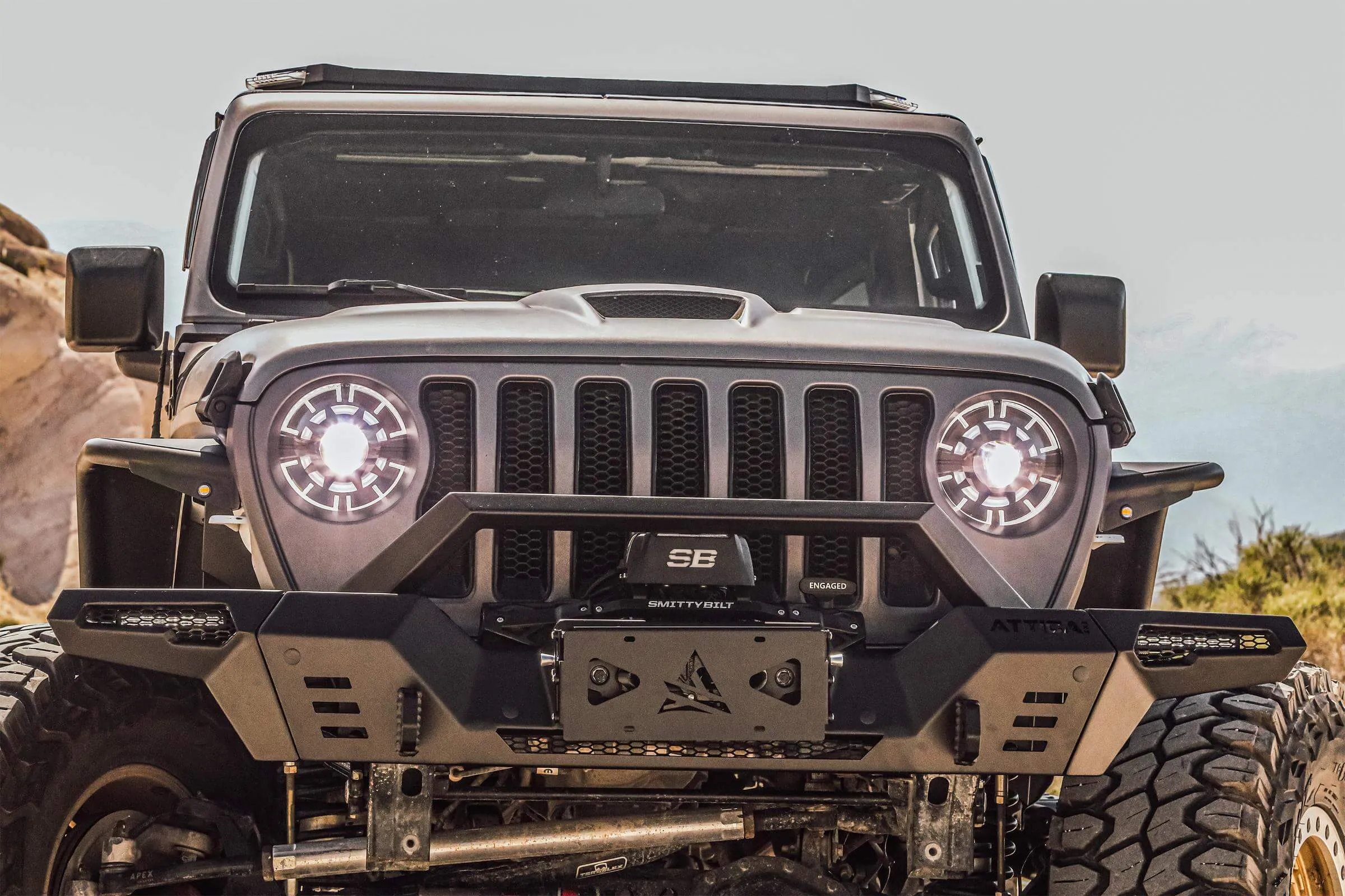 Attica 4x4 Projectors LED Headlights Jeep Wrangler JL (18-23) Ark Series - w/ LED Daylight Running Light