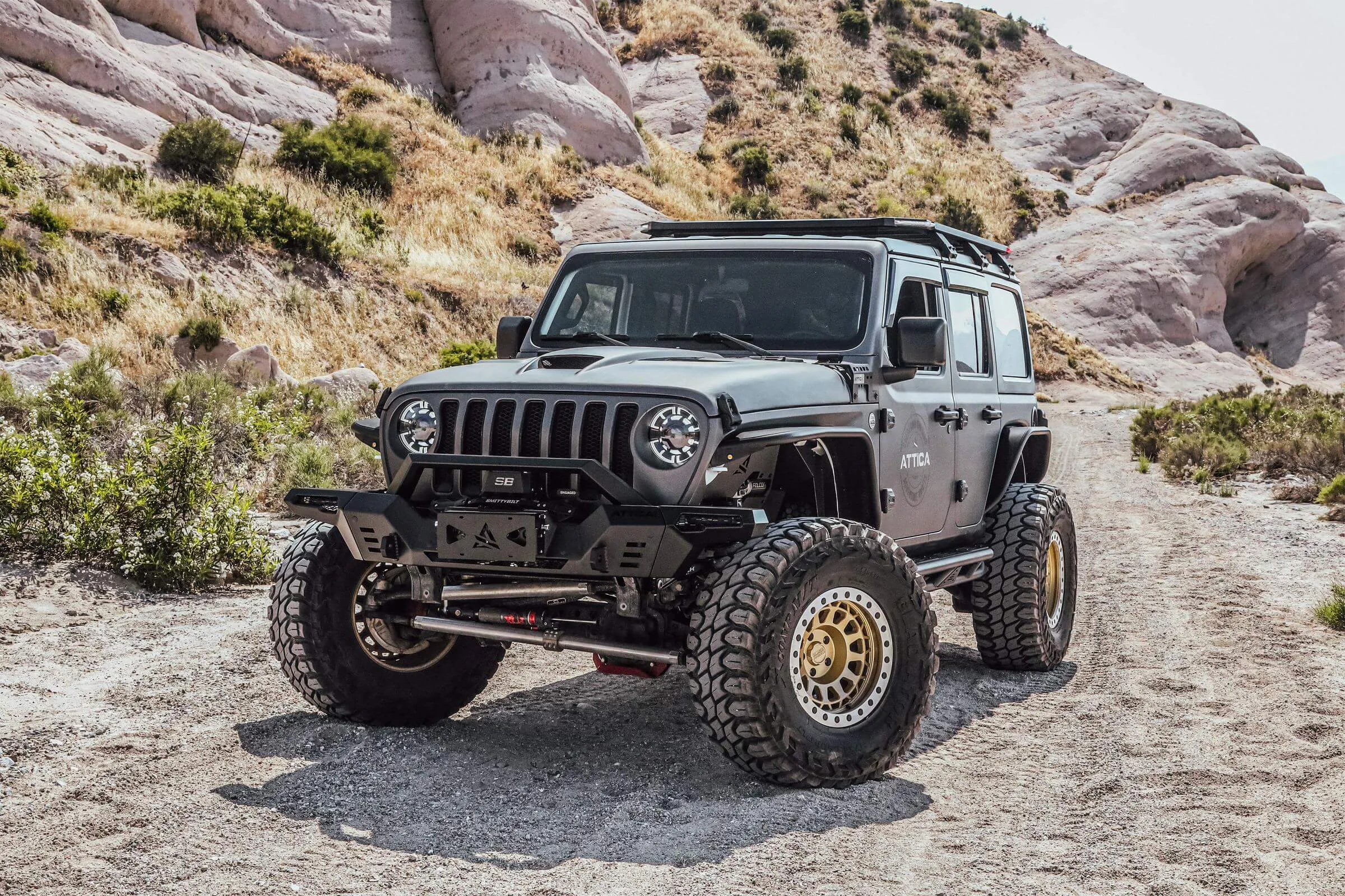 Attica 4x4 Projectors LED Headlights Jeep Wrangler JL (18-23) Ark Series - w/ LED Daylight Running Light