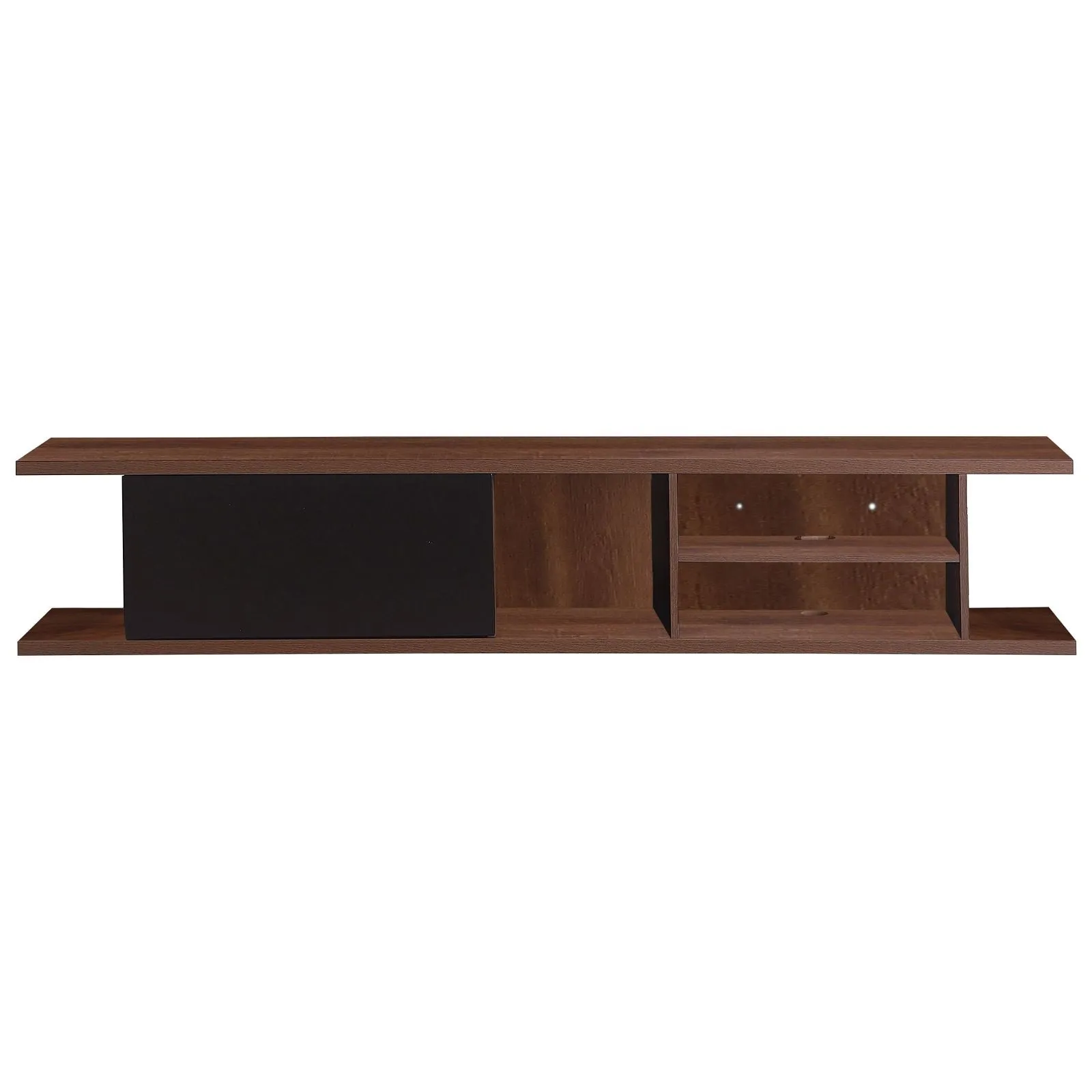 Auldrin 200cm Floating Entertainment Unit, TV Unit, Wall Mount Dark Oak by Tauris