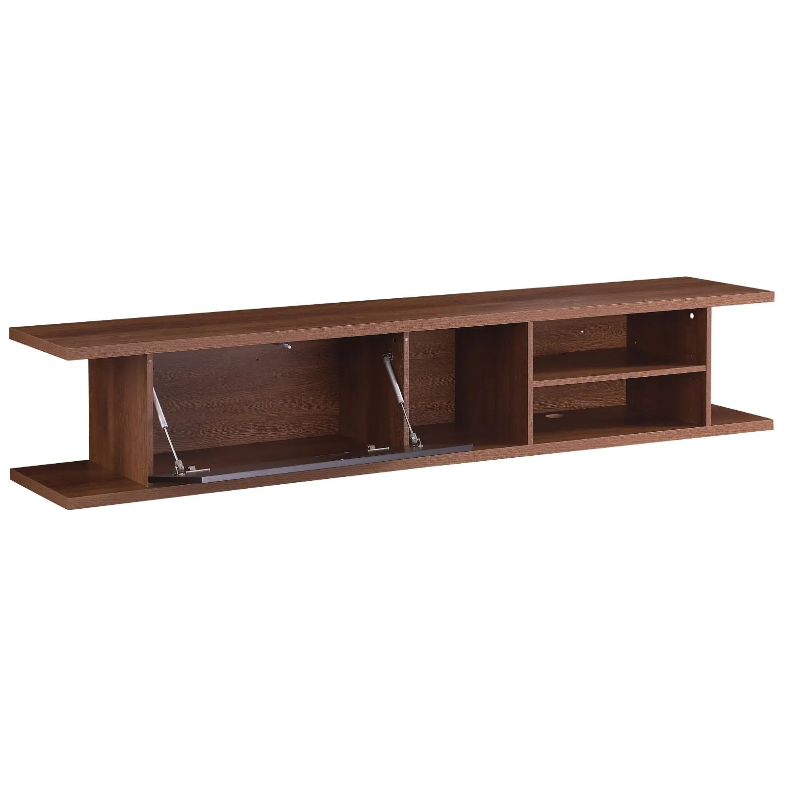 Auldrin 200cm Floating Entertainment Unit, TV Unit, Wall Mount Dark Oak by Tauris
