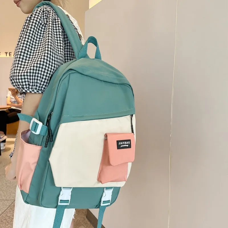 Back to school Lightweight Retro Backpack Women Japanese Large Capacity Waterproof Travel Backpack College Students School Backpack Schoolbag