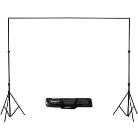 Background Support Kit (9ft x 9ft) for Backdrop Photography & Videography with Carry Bag (Portable & Foldable)