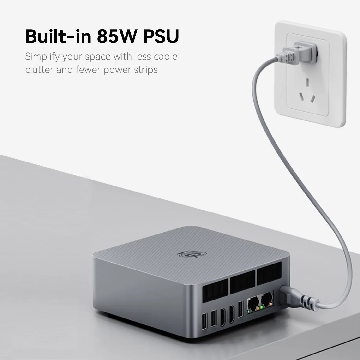 Beelink EQR6 Mini PC AMD Ryzen 5 6600H(Up to 4.5GHz), 16GB DDR5 RAM 500GB PCIE4.0 SSD Dual LAN Mini PC, AMD Radeon 660M, Dual HDMI/ WiFi6/ BT5.2/ Home/Office/Build-in Power Supply Mini Computer