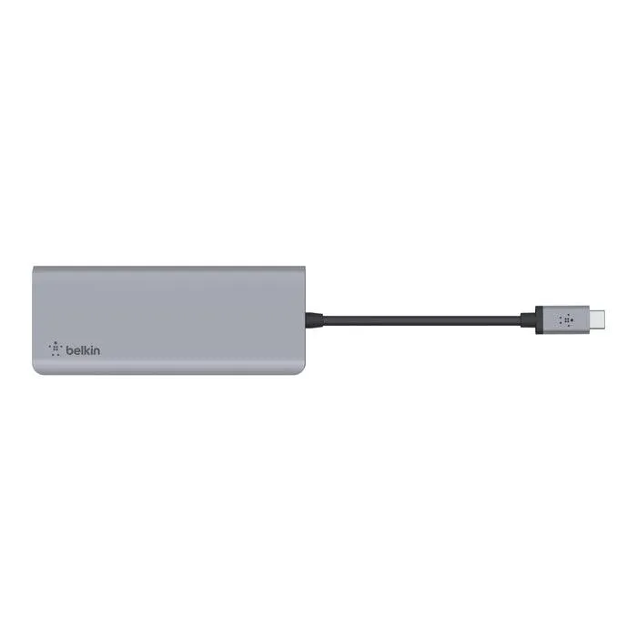 Belkin CONNECT™ USB C 7 in 1 Multiport Hub Adapter - Silver