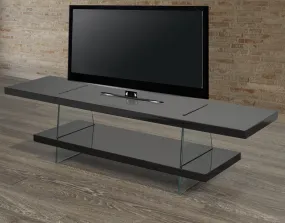 Black TV Stand With Shelves- Model #3020