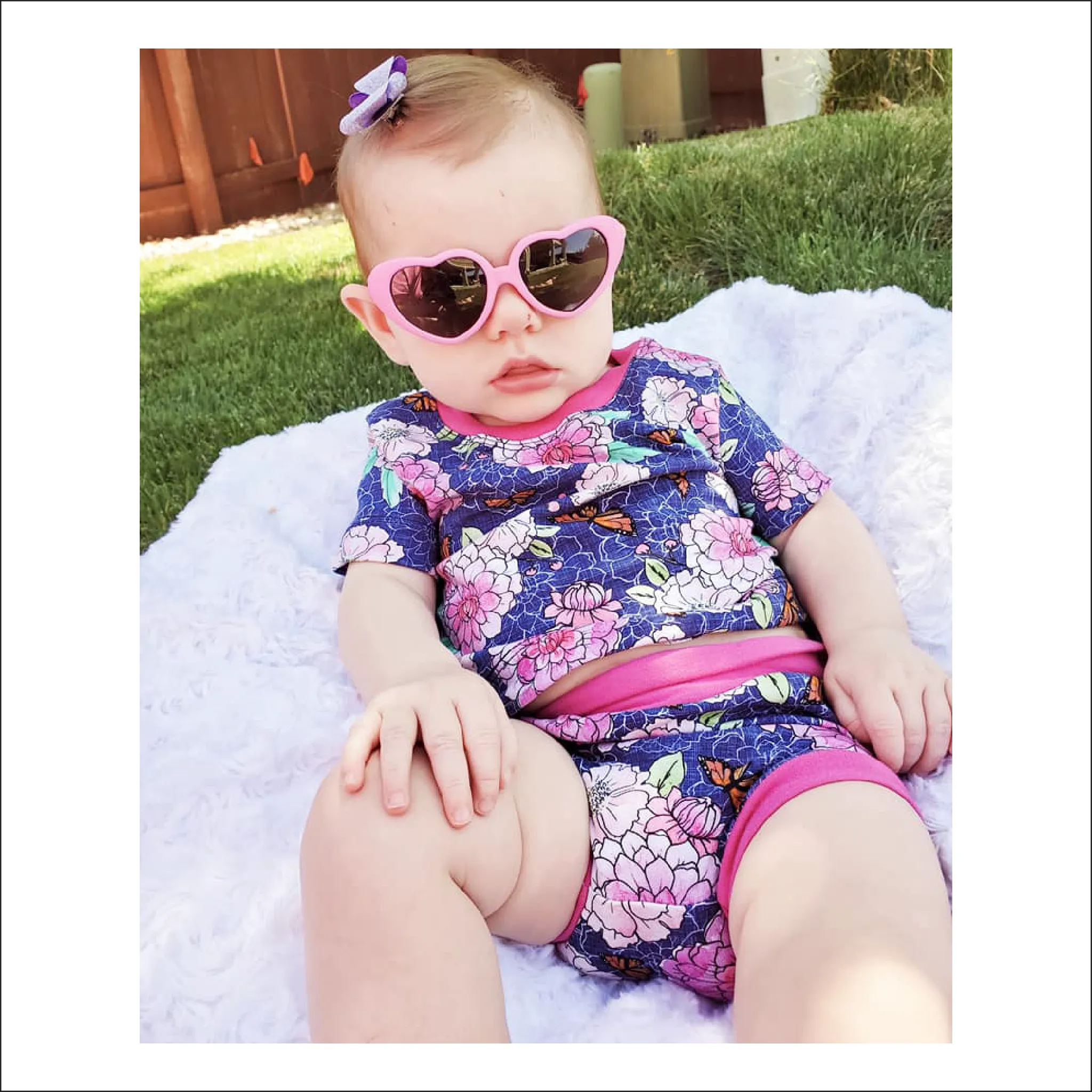 Blakely Bummies   Tee | Newborn to Preschool Sizes NB - 4 | Beginner Level Sewing Pattern