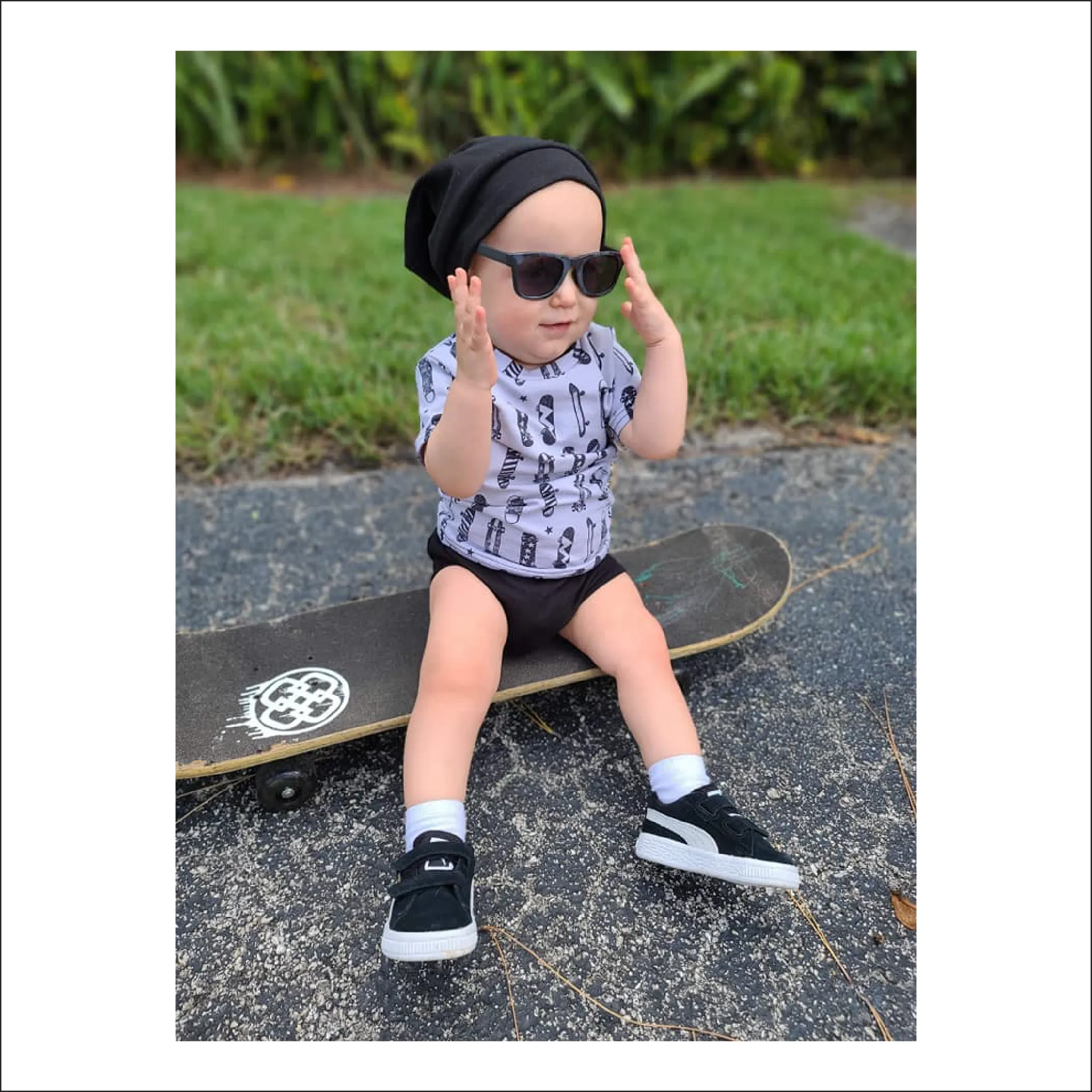 Blakely Bummies   Tee | Newborn to Preschool Sizes NB - 4 | Beginner Level Sewing Pattern