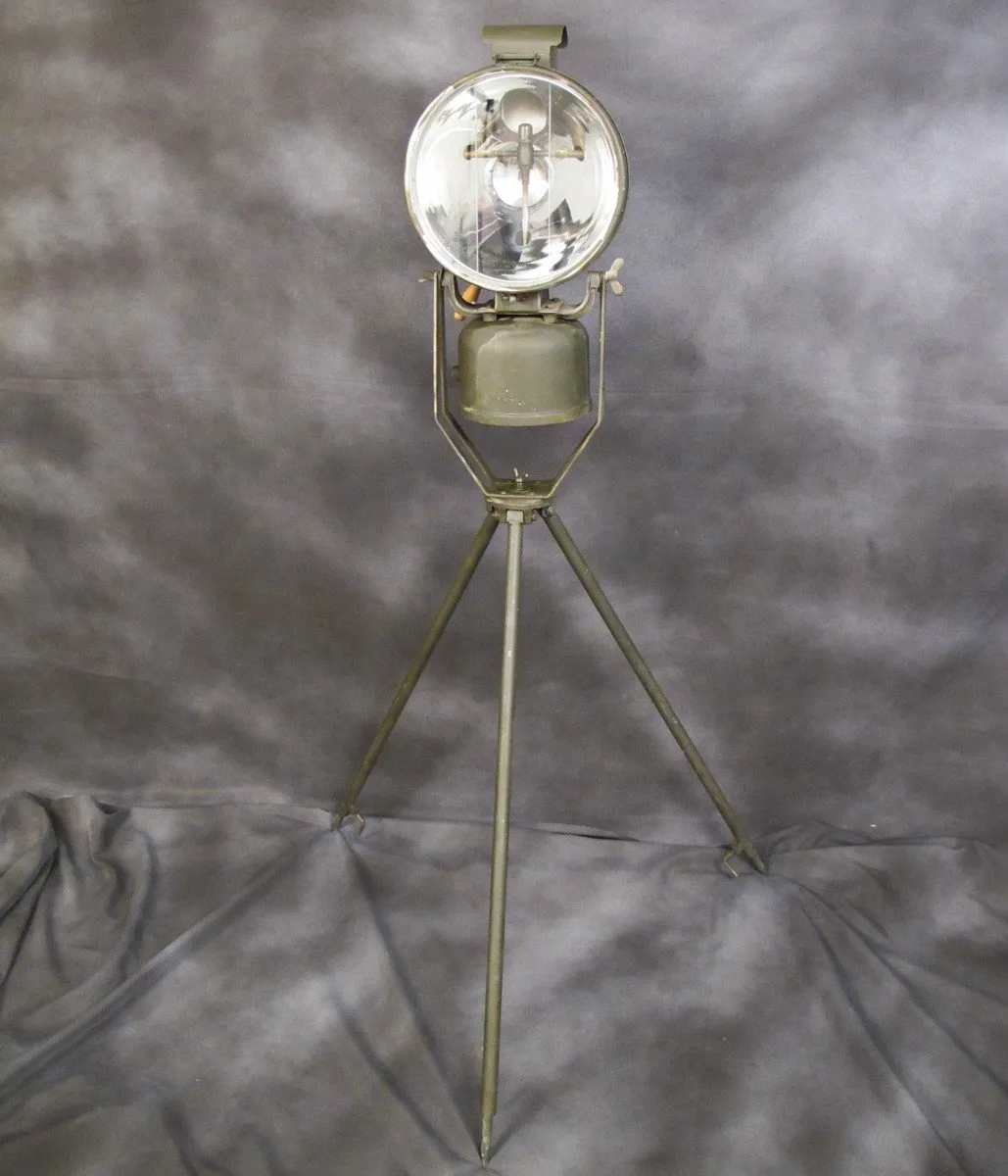 British WW2 Tiley FL6 Floodlight Projector with Tripod Mount