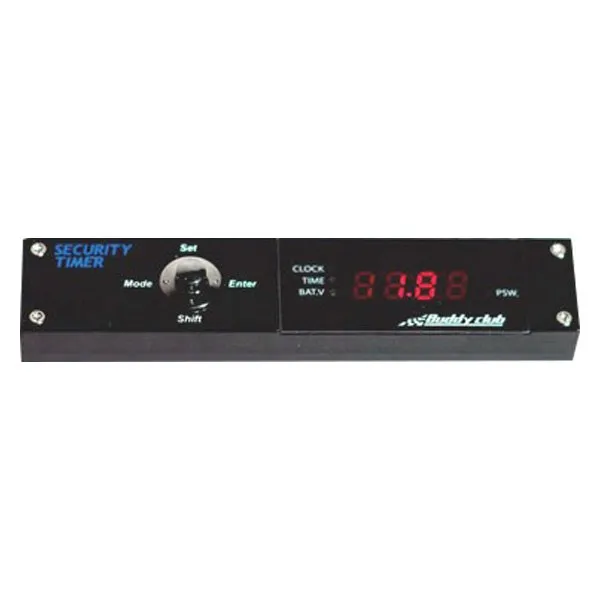 Buddy Club Turbo Timer with Security Lock - Black or Silver