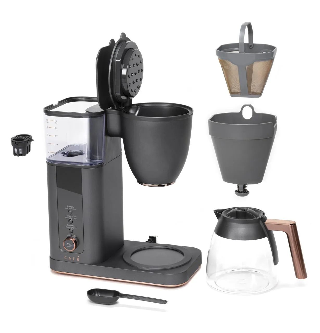 Cafe C7CDABS3RD3 Caf(eback)™ Specialty Drip Coffee Maker with Glass Carafe