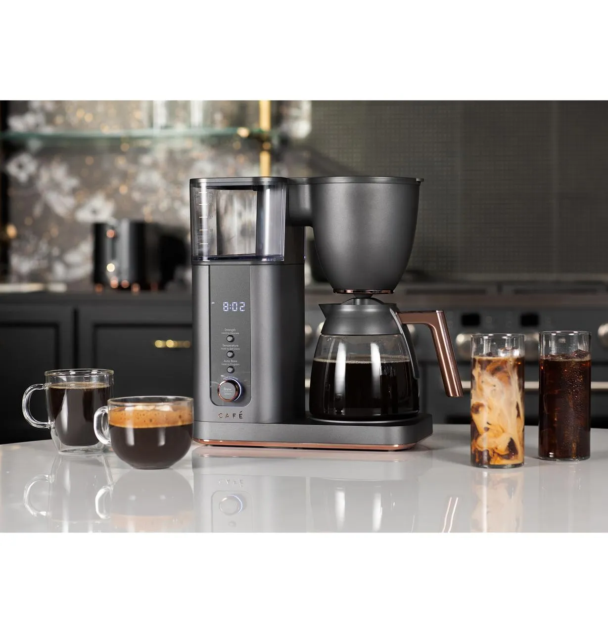 Cafe C7CDABS3RD3 Caf(eback)™ Specialty Drip Coffee Maker with Glass Carafe