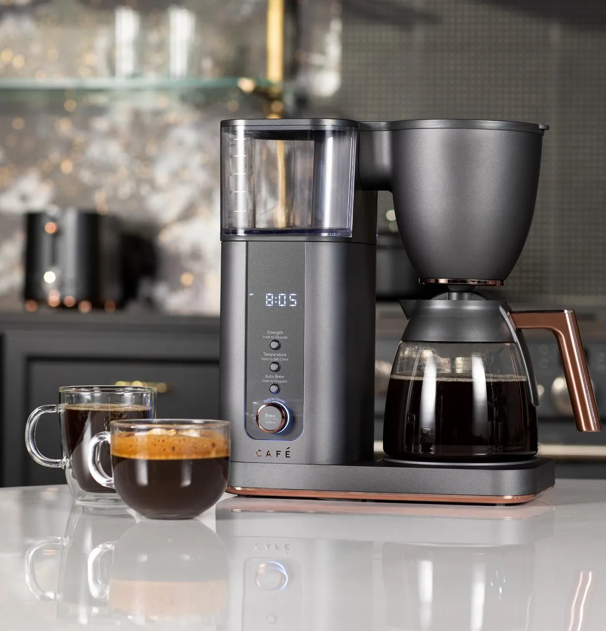 Cafe C7CDABS3RD3 Caf(eback)™ Specialty Drip Coffee Maker with Glass Carafe