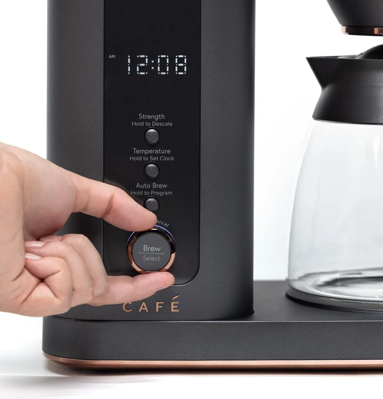 Cafe C7CDABS3RD3 Caf(eback)™ Specialty Drip Coffee Maker with Glass Carafe