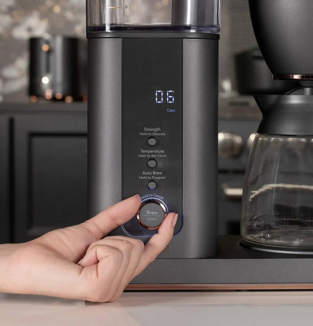 Cafe C7CDABS3RD3 Caf(eback)™ Specialty Drip Coffee Maker with Glass Carafe