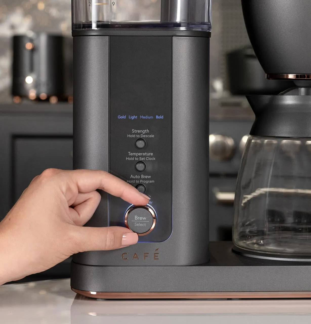 Cafe C7CDABS3RD3 Caf(eback)™ Specialty Drip Coffee Maker with Glass Carafe